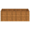 Jardinera de acero corten 196x100x69 cm 4