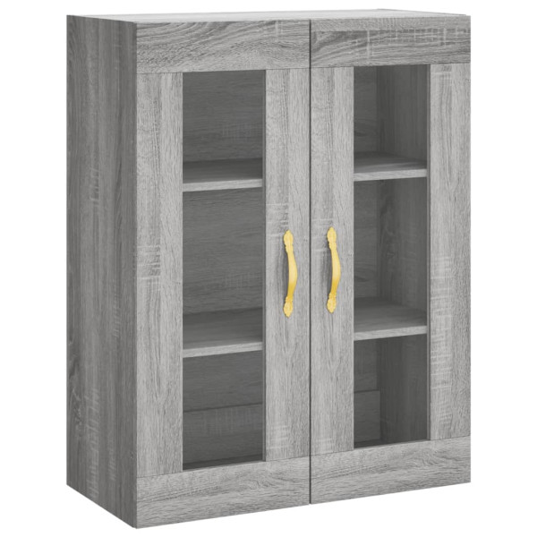 Aparador alto madera contrachapada gris sonoma 69.5x34x180 cm M 5