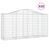 Cestos gabião arqueados 50 pcs 200x50x100/120 ferro galvanizado 2