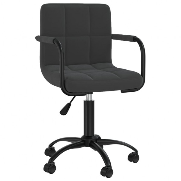 Silla de oficina giratoria de terciopelo negro M 2