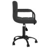 Silla de oficina giratoria de terciopelo negro 4