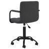 Silla de oficina giratoria de terciopelo negro 5