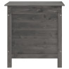 Arcón de jardín madera maciza abeto gris antracita 50x49x56.5cm 4