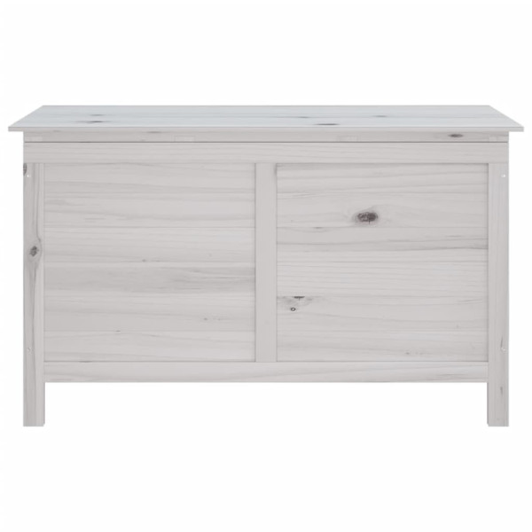 Arcón de jardín madera maciza abeto blanco 99x49.5x58.5 cm M 4