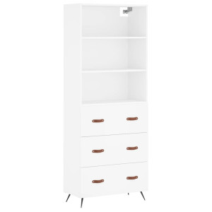 Arredondamento de madeira branca 69.5x34x180 cm H