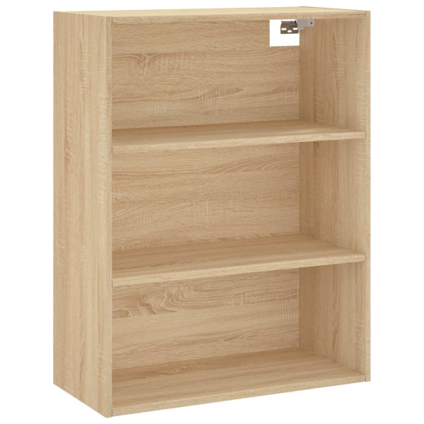 Aparador alto madera contrachapada color roble 69.5x34x180 cm M 5