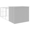 Caseta perros corral acero galvanizado gris claro 214x457x181cm 5