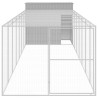 Caseta perros corral acero galvanizado gris claro 214x865x181cm 3
