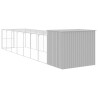 Caseta perros corral acero galvanizado gris claro 214x865x181cm 5