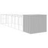 Caseta perros corral acero galvanizado gris claro 214x865x181cm 5