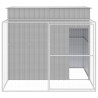 Caseta perros corral acero galvanizado gris claro 214x253x181cm 3