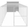 Caseta perro corral acero galvanizado gris claro 214x1069x181cm 3