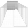 Caseta perro corral acero galvanizado gris claro 214x1273x181cm 3