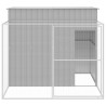 Caseta perros corral acero galvanizado gris claro 214x253x181cm 3