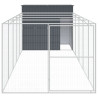 Casota p/ cães c/ parque 214x661x181 cm aço galvaniz. antracite 3