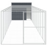 Casota p/ cães c/ parque 214x1069x181cm aço galvaniz. antracite 3