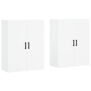 Armarios de pared 2 unidades blanco 69.5x34x90 cm H