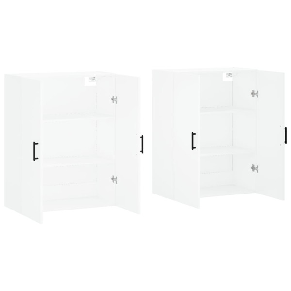 Armários de parede 2 pcs 69.5x34x90 cm branco M 4