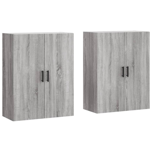 Armários de parede 2 pcs 69.5x34x90 cm cinzento sonoma M 2