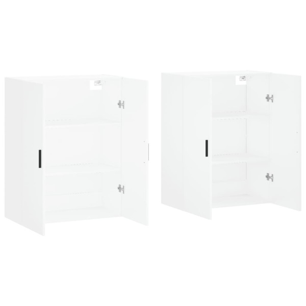 Armarios de pared 2 unidades blanco 69.5x34x90 cm M 4
