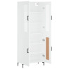 Aparador alto madera contrachapada blanco 69.5x34x180 cm 4