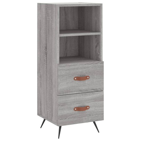 Aparador alto madera contrachapada gris Sonoma 34.5x34x180 cm M 5