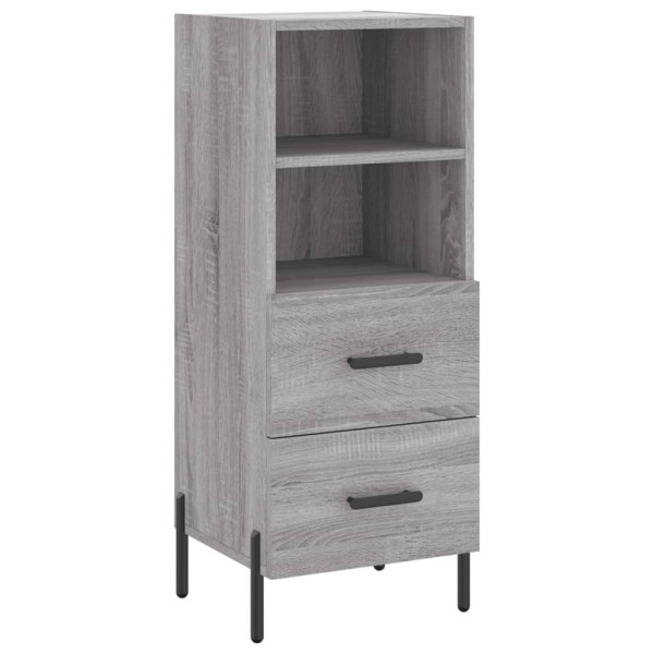 Aparador alto madera contrachapada gris Sonoma 34.5x34x180 cm M 5