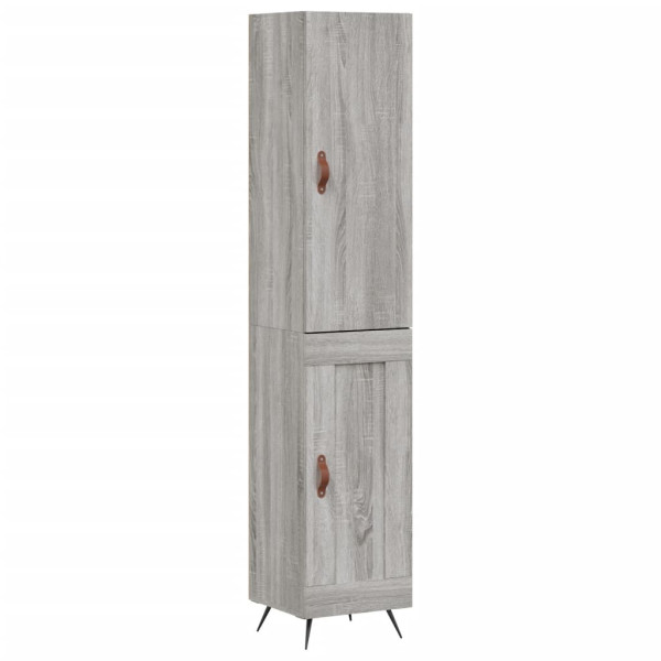 Aparador alto madera contrachapada gris Sonoma 34.5x34x180 cm M 2