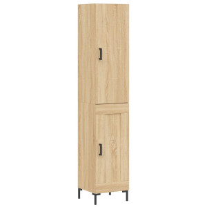 Aparador de madera contrachapada roble Sonoma 34.5x34x180 cm H