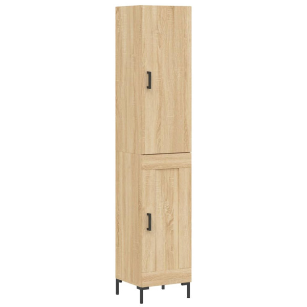 Aparador de madera contrachapada roble Sonoma 34.5x34x180 cm M 2