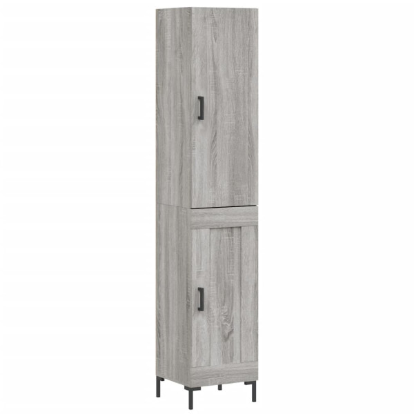 Aparador alto madera contrachapada gris Sonoma 34.5x34x180 cm M 2