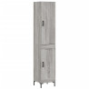 Aparador alto madera contrachapada gris Sonoma 34.5x34x180 cm 2