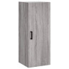 Aparador alto madera contrachapada gris Sonoma 34.5x34x180 cm 5