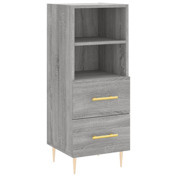 Aparador alto madera contrachapada gris Sonoma 34.5x34x180 cm M 5