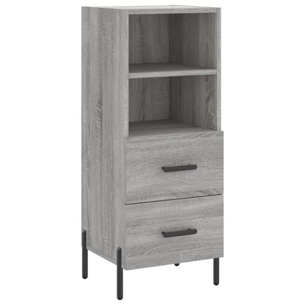 Aparador alto madera contrachapada gris Sonoma 34.5x34x180 cm M 5