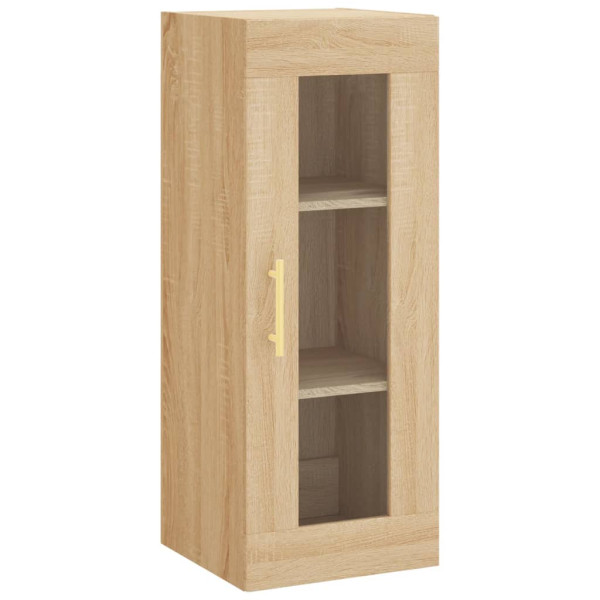 Aparador de madera contrachapada roble Sonoma 34.5x34x180 cm M 5