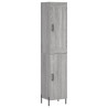 Aparador alto madera contrachapada gris Sonoma 34.5x34x180 cm 2