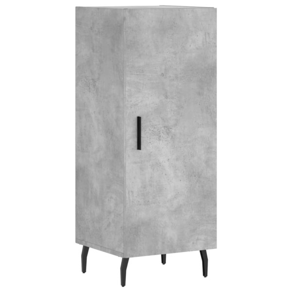 Aparador de madera contrachapada gris hormigón 34.5x34x180 cm M 5