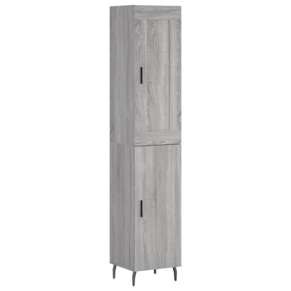 Aparador alto madera contrachapada gris Sonoma 34.5x34x180 cm M 2