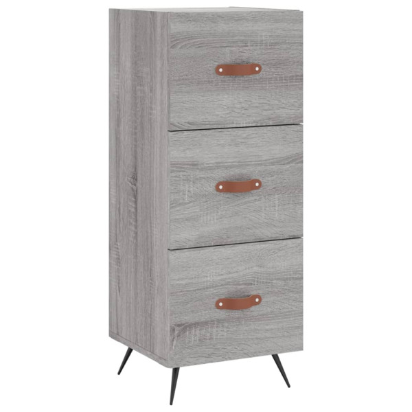 Aparador alto madera contrachapada gris Sonoma 34.5x34x180 cm M 5