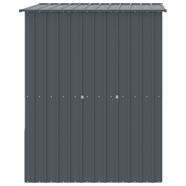 Caseta perros con tejado acero galvanizado gris 165x153x181 cm M 4