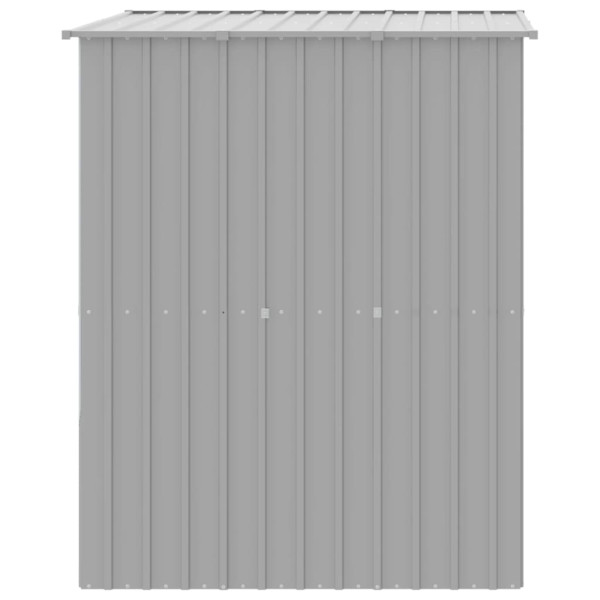 Casota para cães com telhado aço galvanizado cinzento-claro M 4