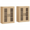 Armarios de pared 2 uds madera de ingeniería roble Sonoma 2