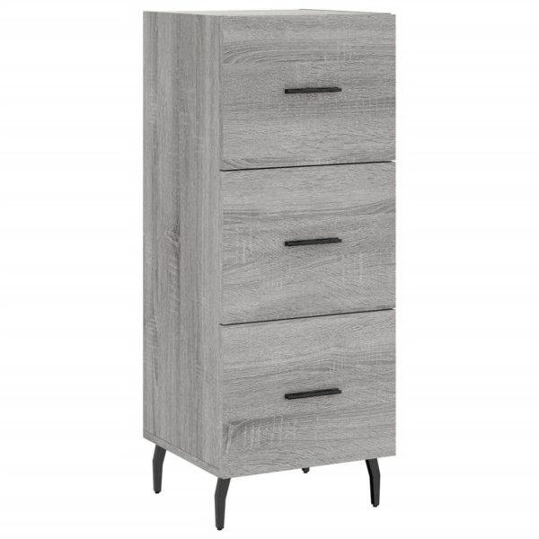 Aparador alto madera contrachapada gris Sonoma 34.5x34x180 cm M 5