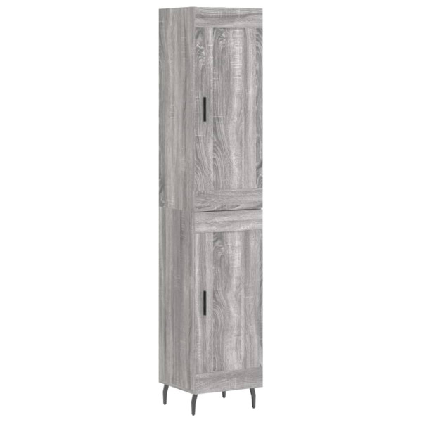 Aparador alto madera contrachapada gris Sonoma 34.5x34x180 cm M 2