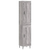 Aparador alto madera contrachapada gris Sonoma 34.5x34x180 cm 2