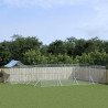 Perrera de exterior con toldo acero galvanizado plata 10x6x2.5m 1