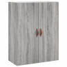 Aparador alto madera contrachapada gris sonoma 69.5x34x180 cm 5