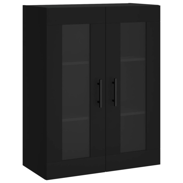 Móveis de parede 2 pcs derivados de madeira preto M 5
