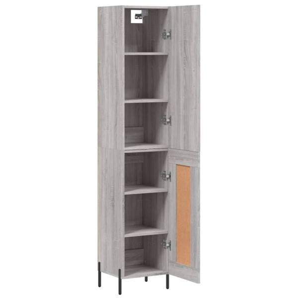 Aparador alto madera contrachapada gris Sonoma 34.5x34x180 cm M 4